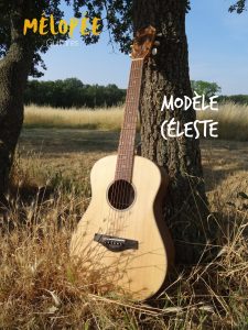 Guitare de voyage Mélopée "Céleste" - Plus d'infos sur melopee.fr