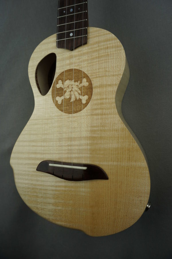 Ukulélé Concert Mélopée Erable flammé (solid flamed maple ukulele)