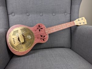 Ukulélé Mélopée Concert Resonator Amarante (All Solid Purple)