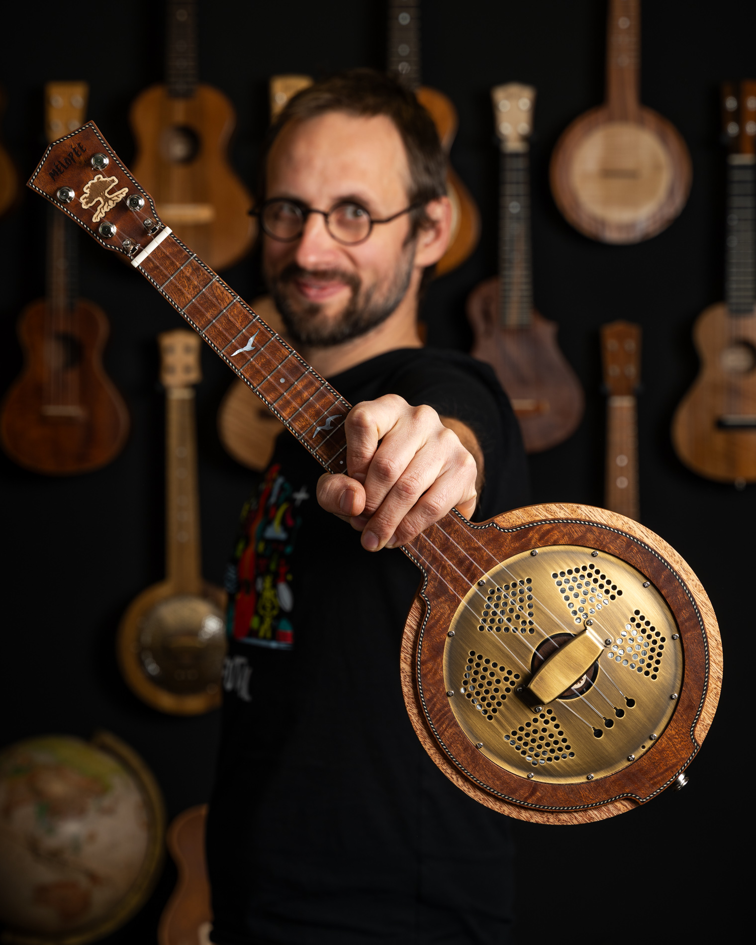 Ukulele Melopee Kaikoura Resonator Custom John Butler WEB-7