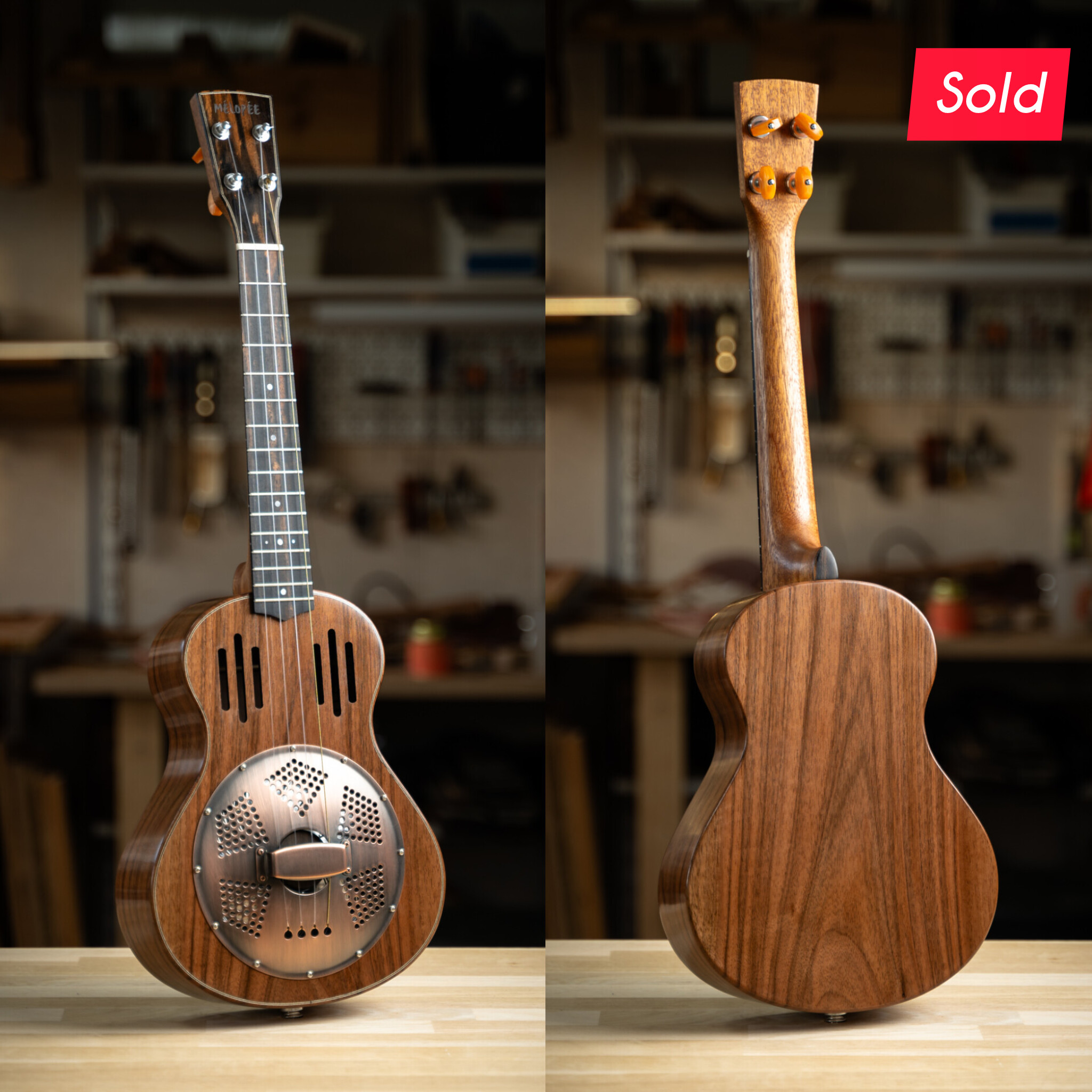 SBUK295 Ukulélé Traditionnel Resonator Tenor Noyer SBUK295 ESHOP02 VENDU