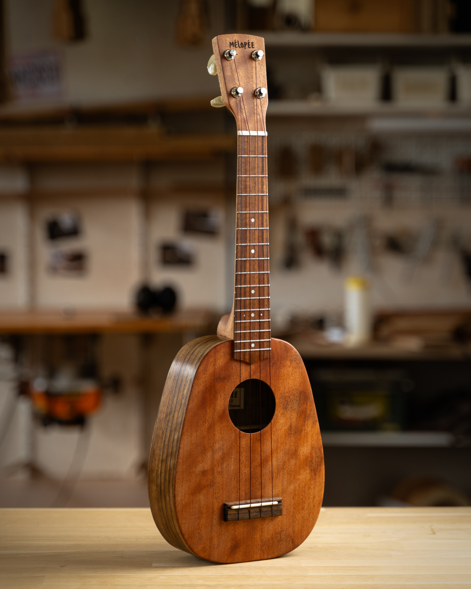 SBUK313 Ukulélé Mélopée Pineapple Soprano long neck Bossé Ovangkol WEB-5