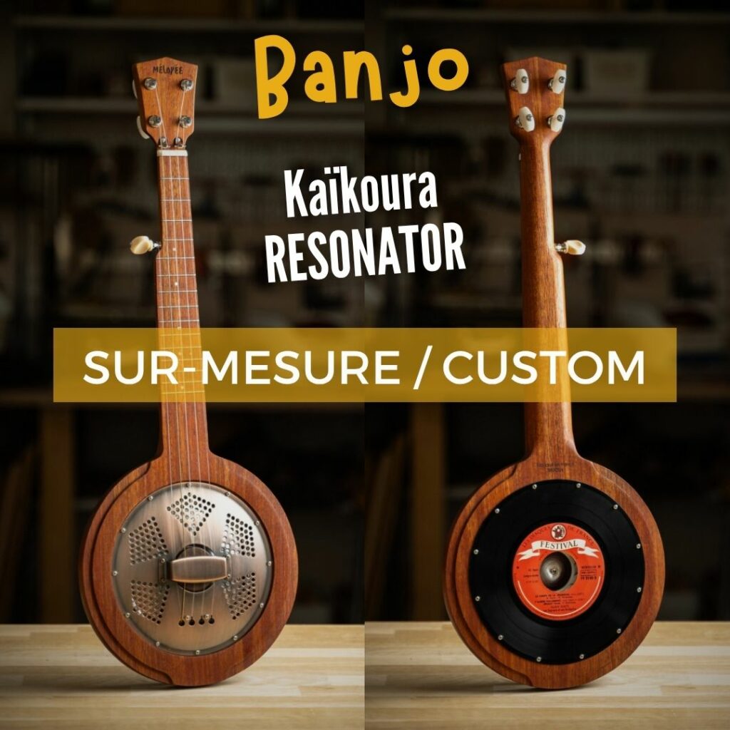 SUR MESURE / CUSTOM Banjo Kaikoura Resonator 5 cordes