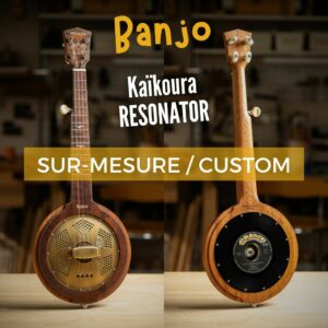 SUR MESURE / CUSTOM Banjo Mélopée Kaikoura Resonator